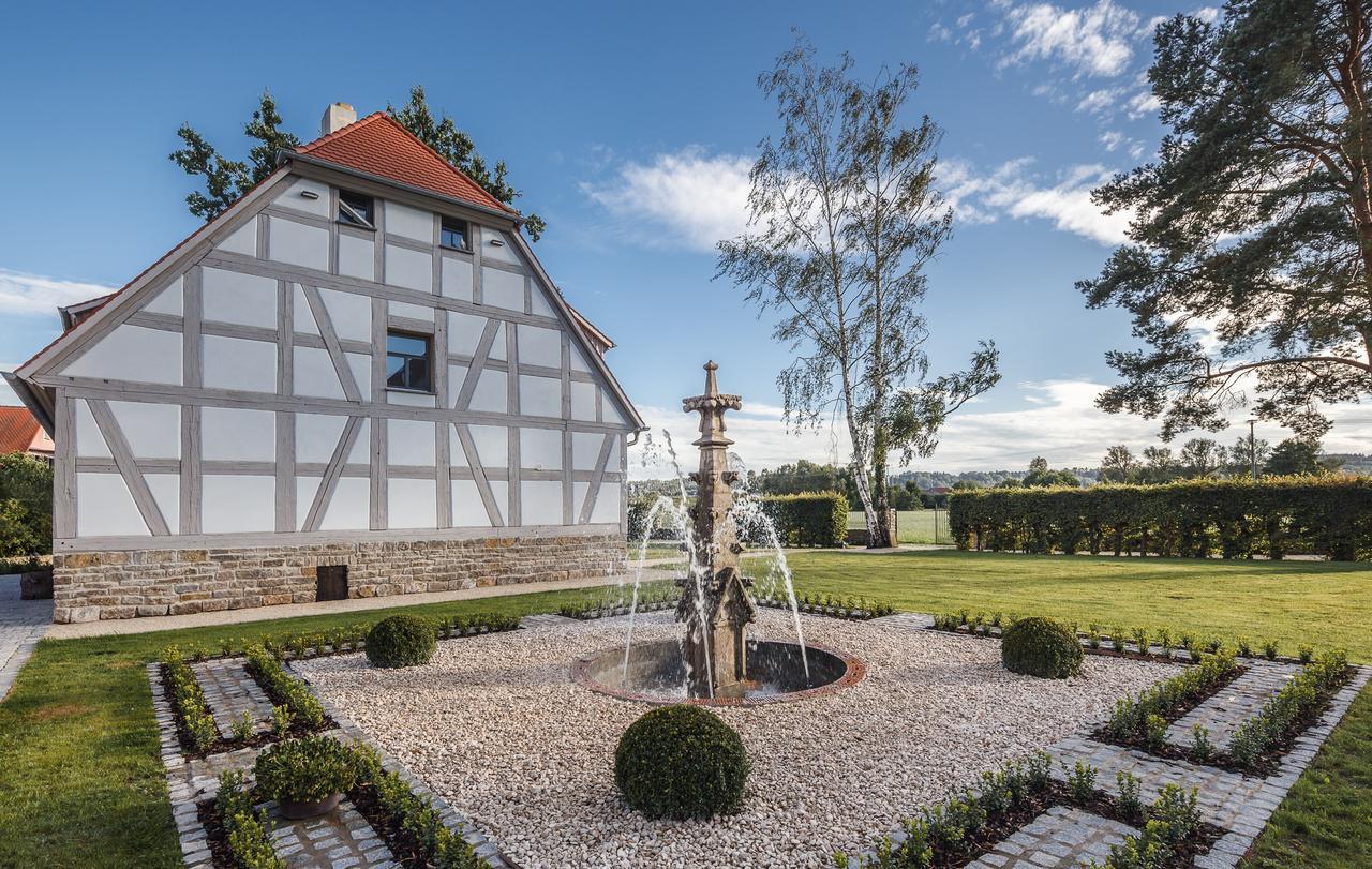 Hotel Dorfmuehle Lehrberg Esterno foto